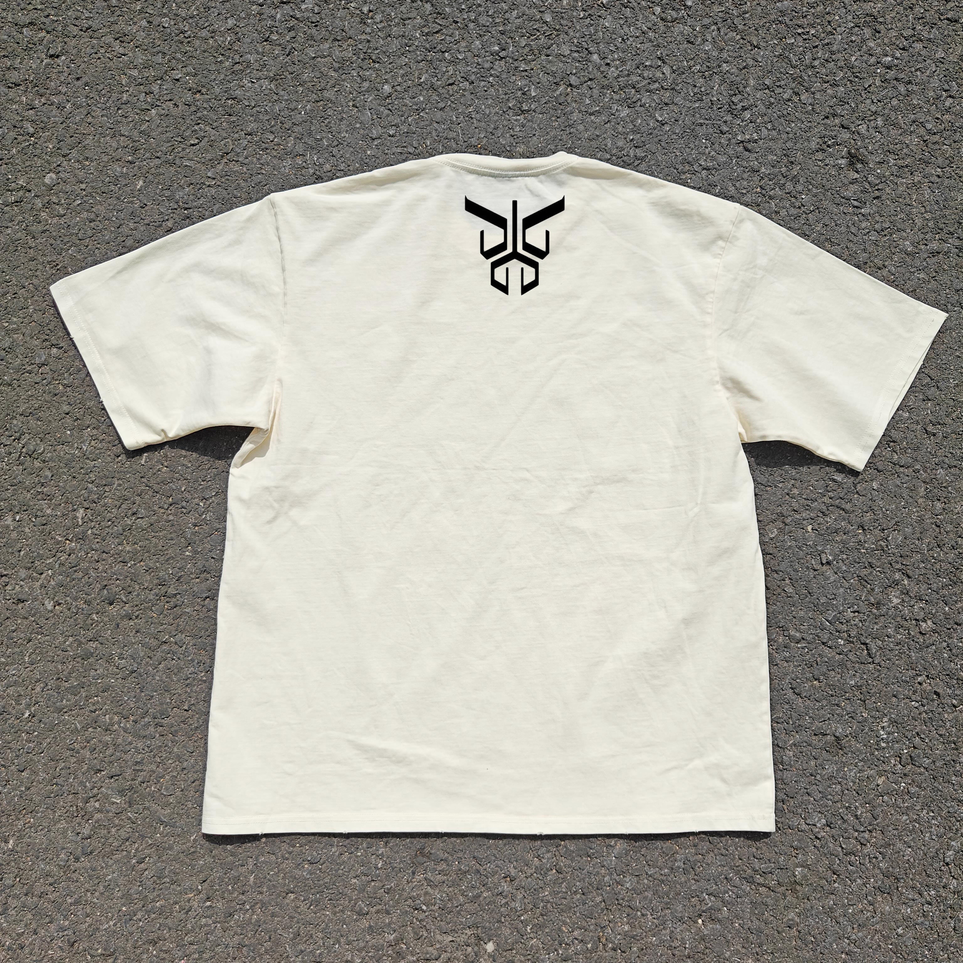 Rider Kuuga Oversized 330gsm Heavyweight Cotton Baige T-Shirt