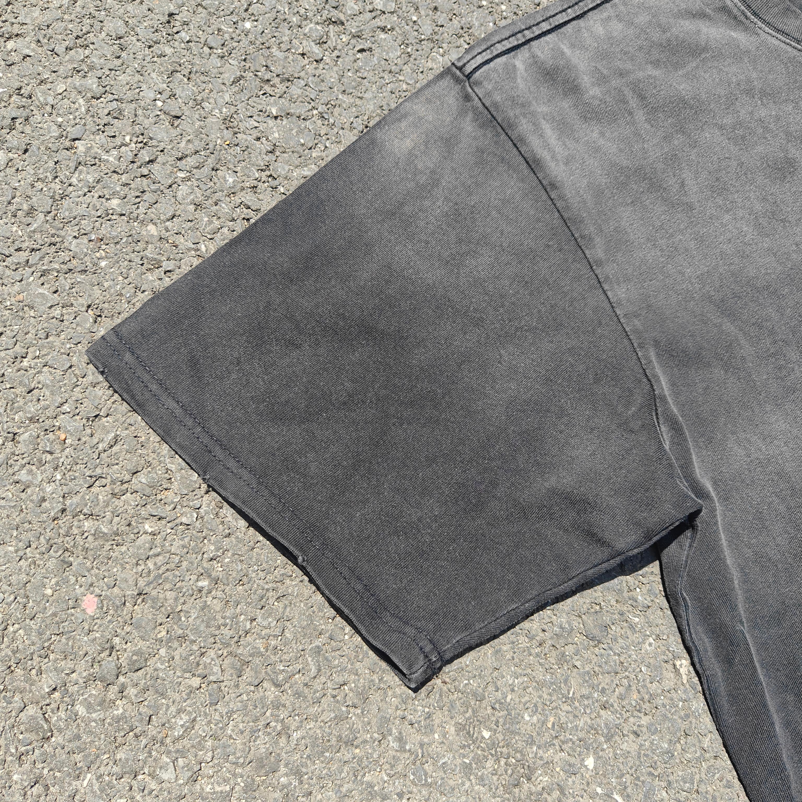 Guts Oversized Heavyweight 330GSM Cotton Gray T-Shirt