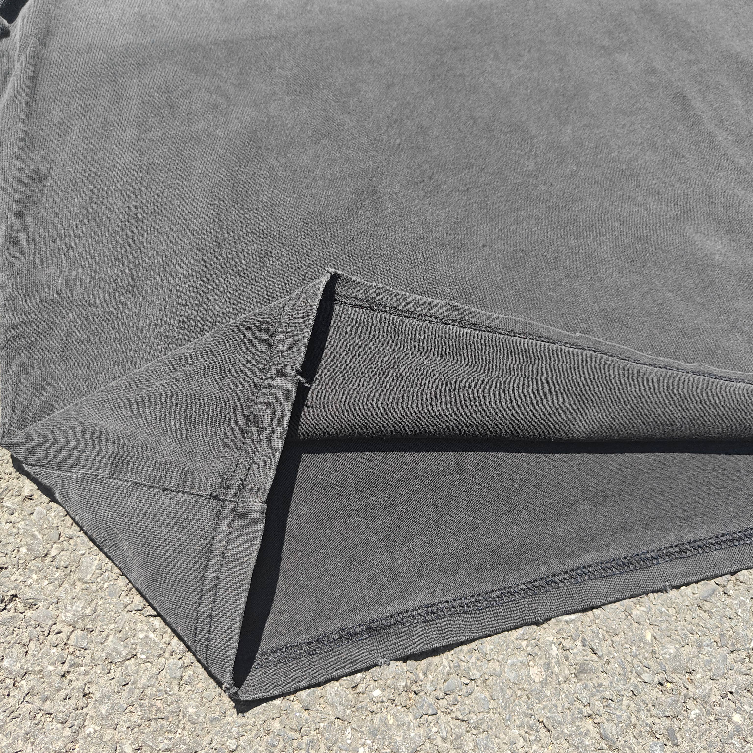 Guts Oversized Heavyweight 330GSM Cotton Gray T-Shirt