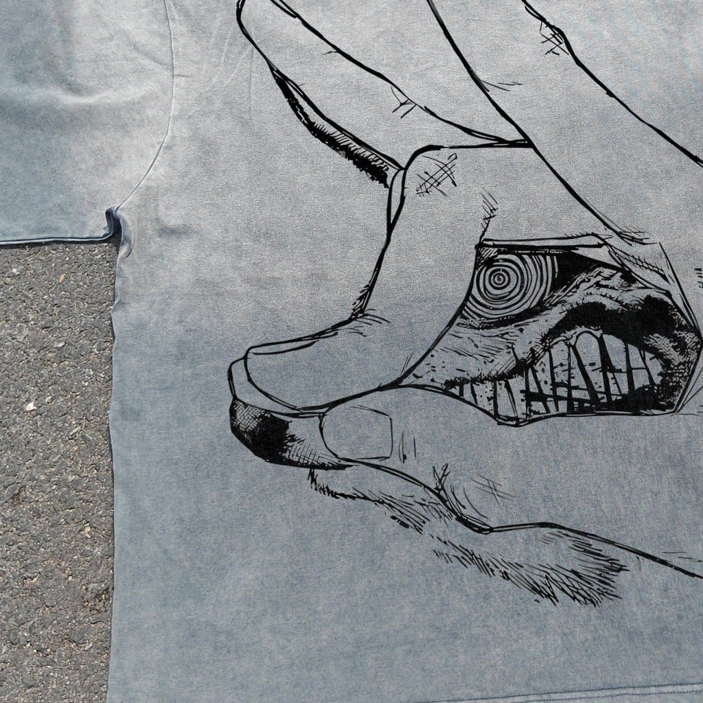 Fox Devil Heavyweight Cotton Light Washed 300gsm T-Shirt