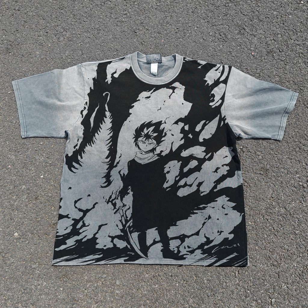 Hiei Hakusho Heavyweight Cotton Light Washed 300gsm T-Shirt