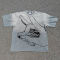 Fox Devil Heavyweight Cotton Light Washed T-Shirt