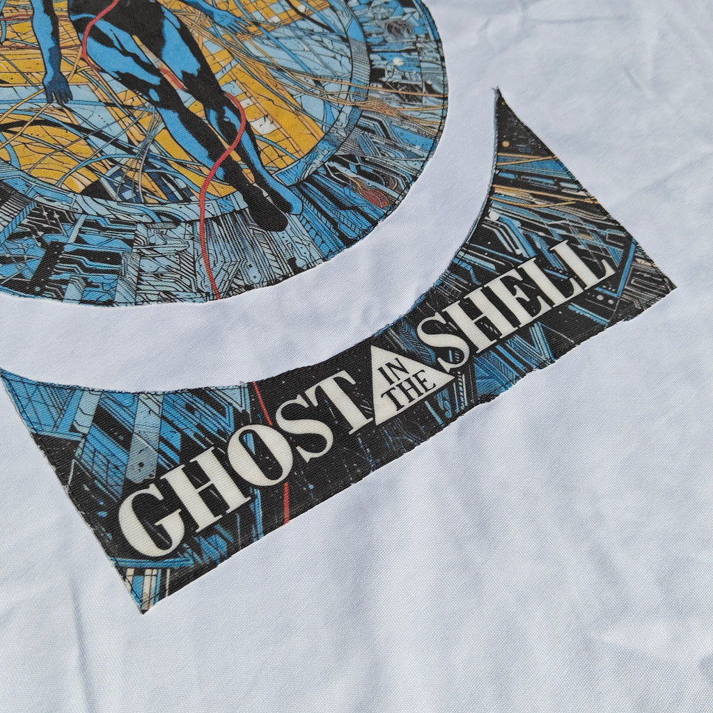 Ghost Shell Hand Stitched Heavyweight Cotton White T-Shirt