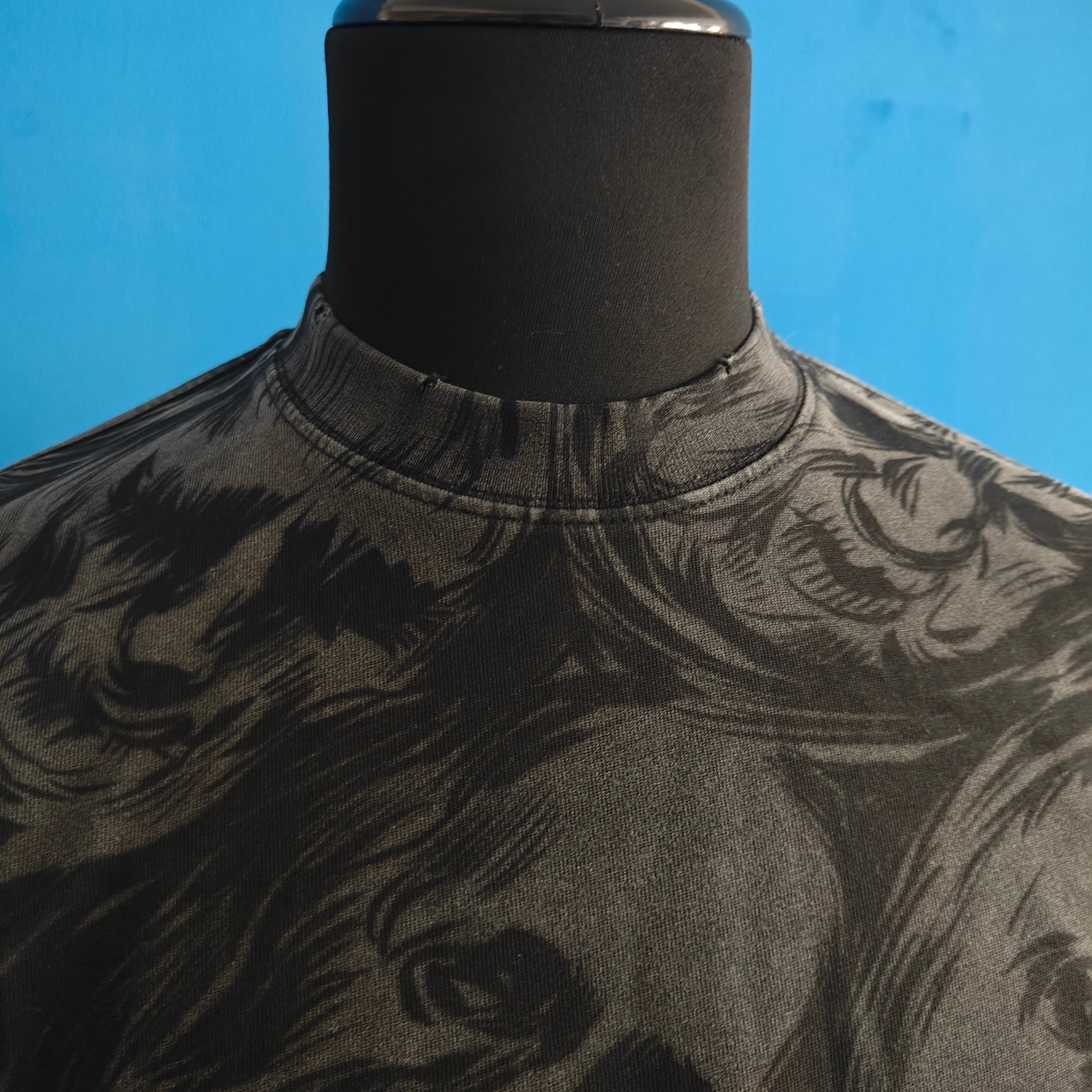 Sacrifical Eclipse Oversized 330gsm Heavyweight Cotton Black T-Shirt