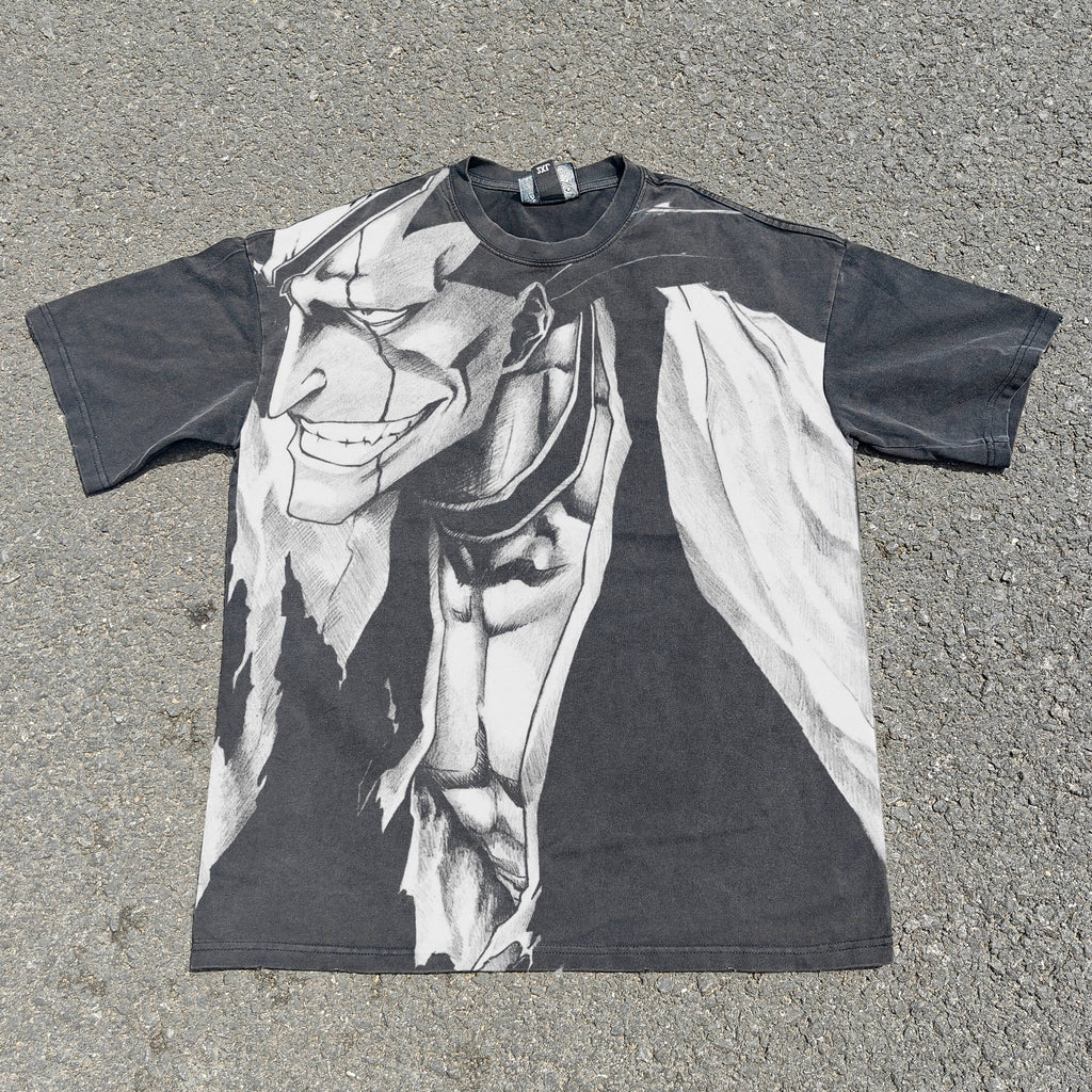 Kenpachi Oversized 330gsm Heavyweight Cotton Black T-Shirt