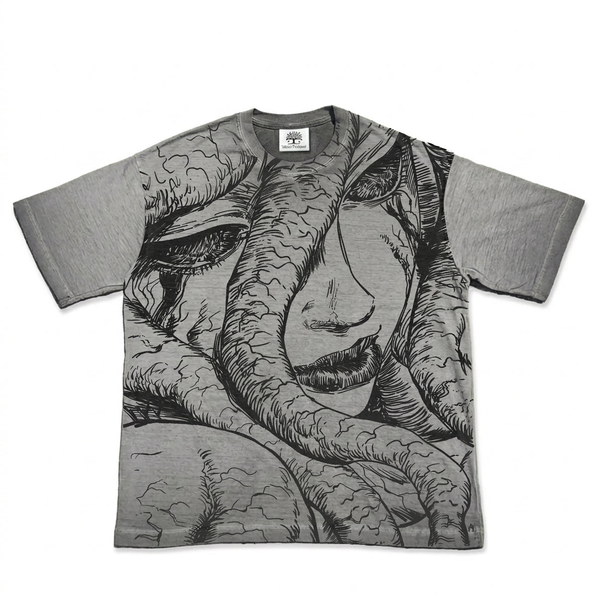 Lust Godhand Slan Washed Gray T-Shirt