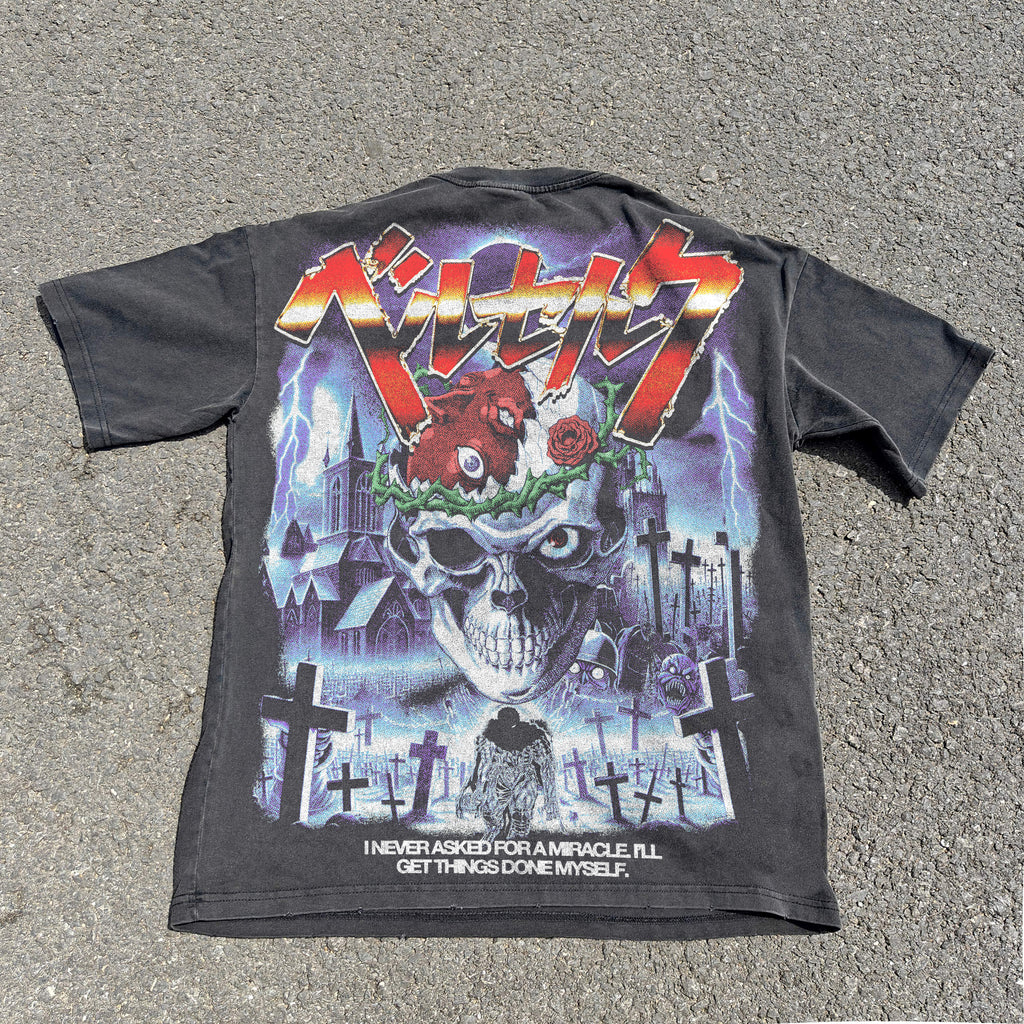 Miracle Oversized 330gsm Heavyweight Cotton Black T-Shirt