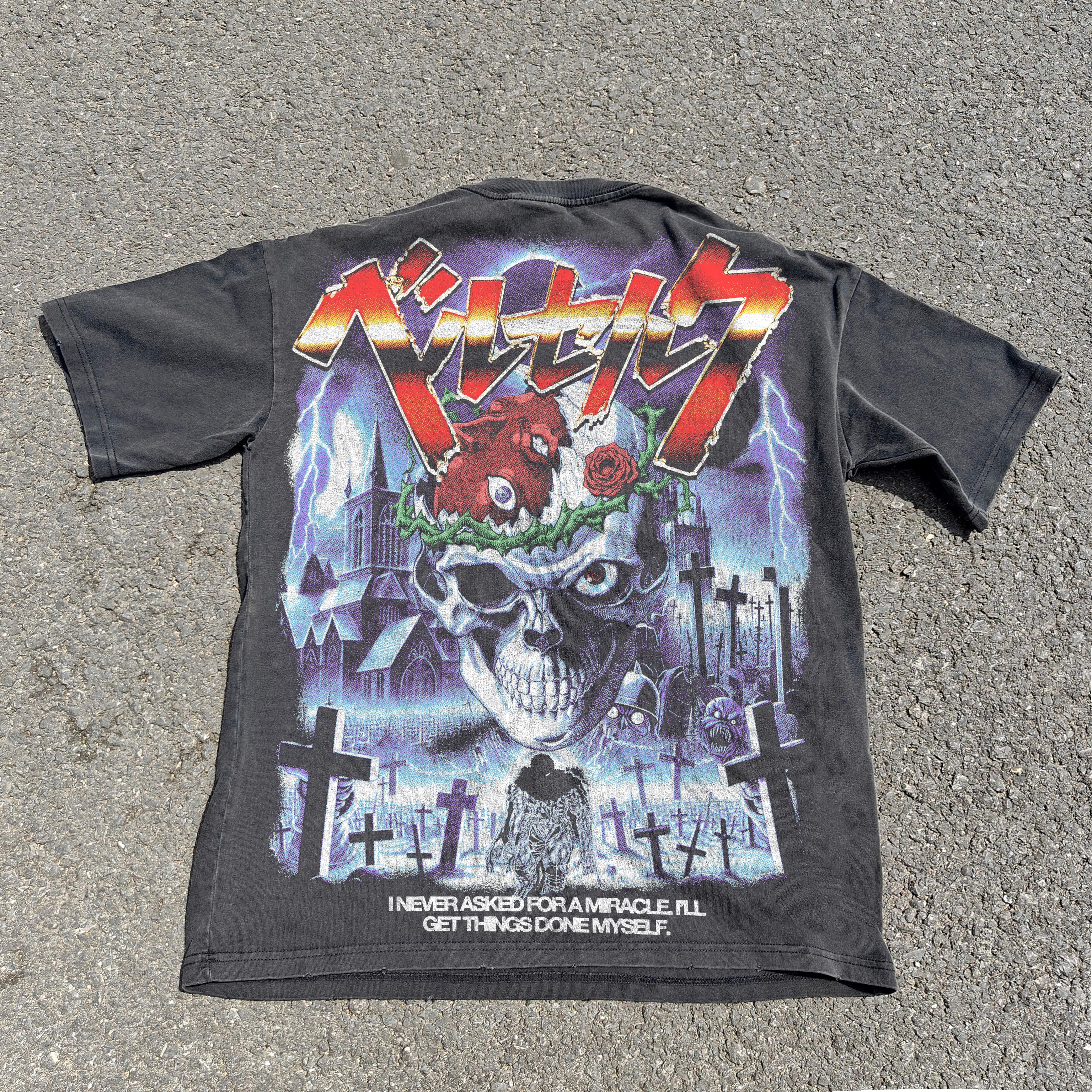 Miracle Oversized 330gsm Heavyweight Cotton Black T-Shirt