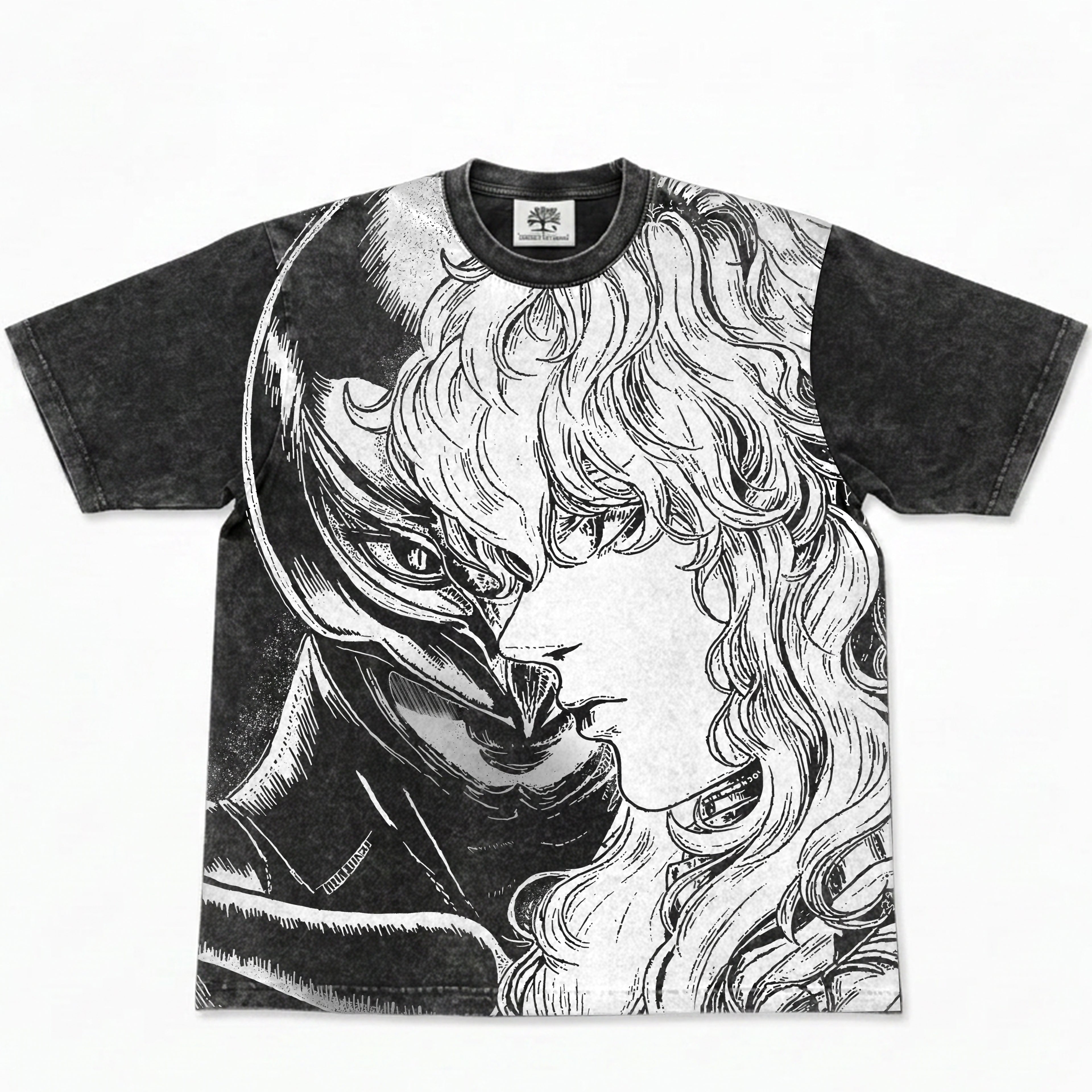 Femto & Hawk All Over Print Graphic T-Shirt