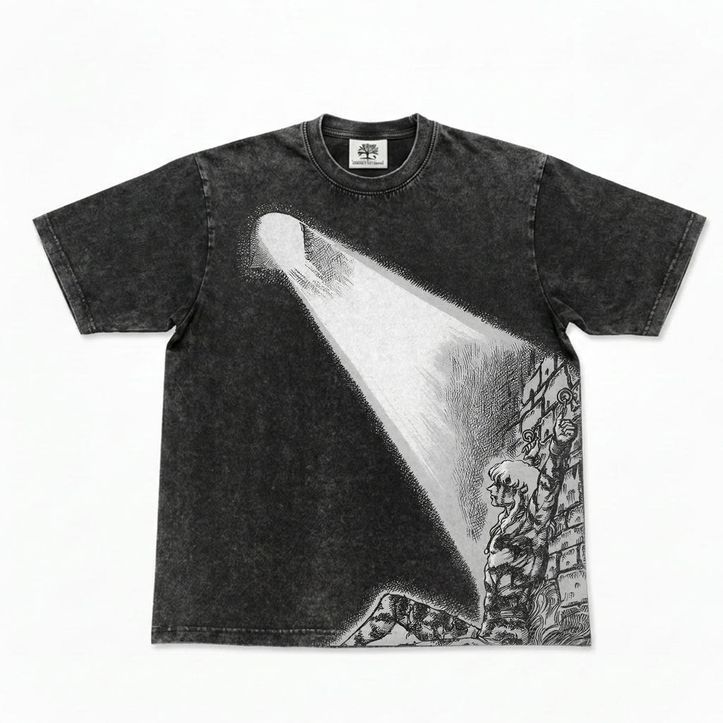 Fallen Eagle Heavyweight Washed Black T-Shirt