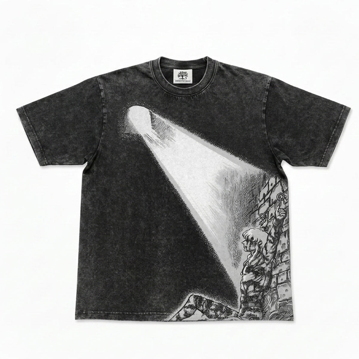 Fallen Eagle Heavyweight Washed Black T-Shirt