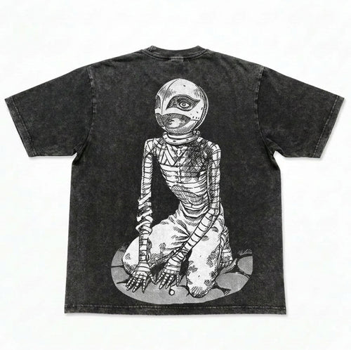 Fallen Eagle Heavyweight Washed Black T-Shirt