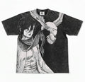 Mikasa Ackermant AOT Oversized Washed T-Shirt