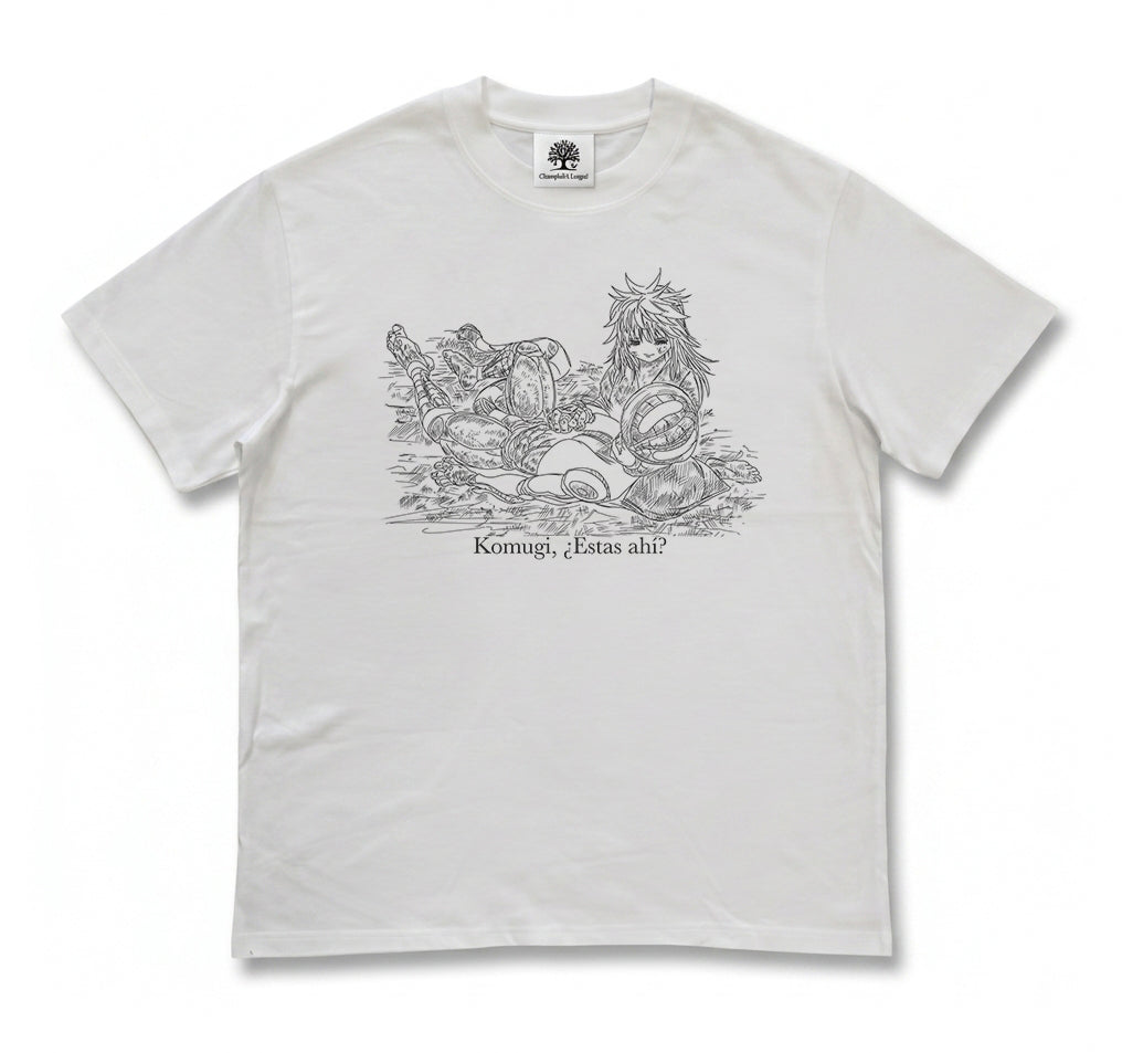 Komugi & Ant King Minimal White T-Shirt