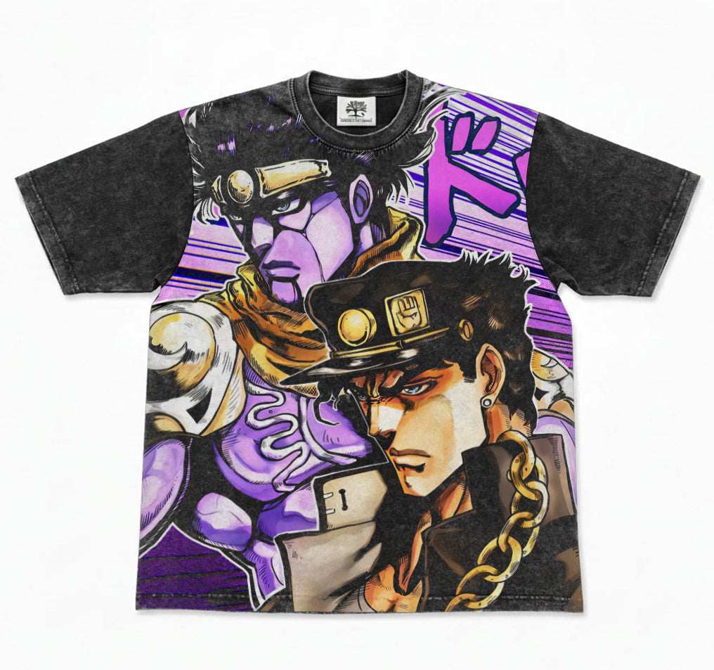 Stardust Crusaders Oversized Washed T-Shirt