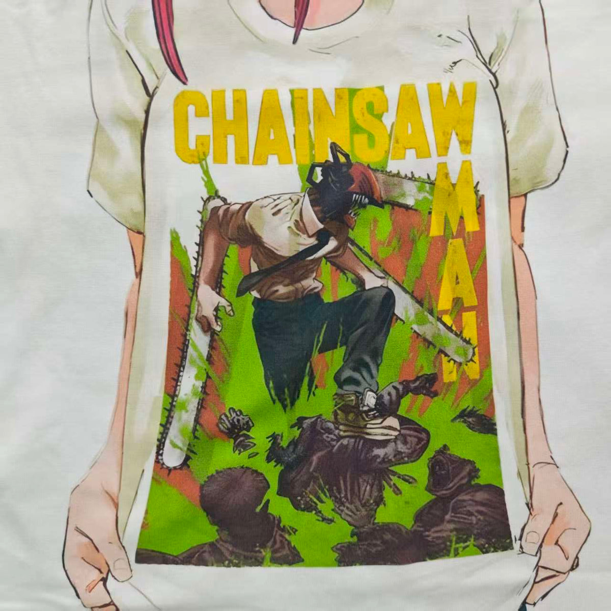 CSM Makima Denji White T-Shirt