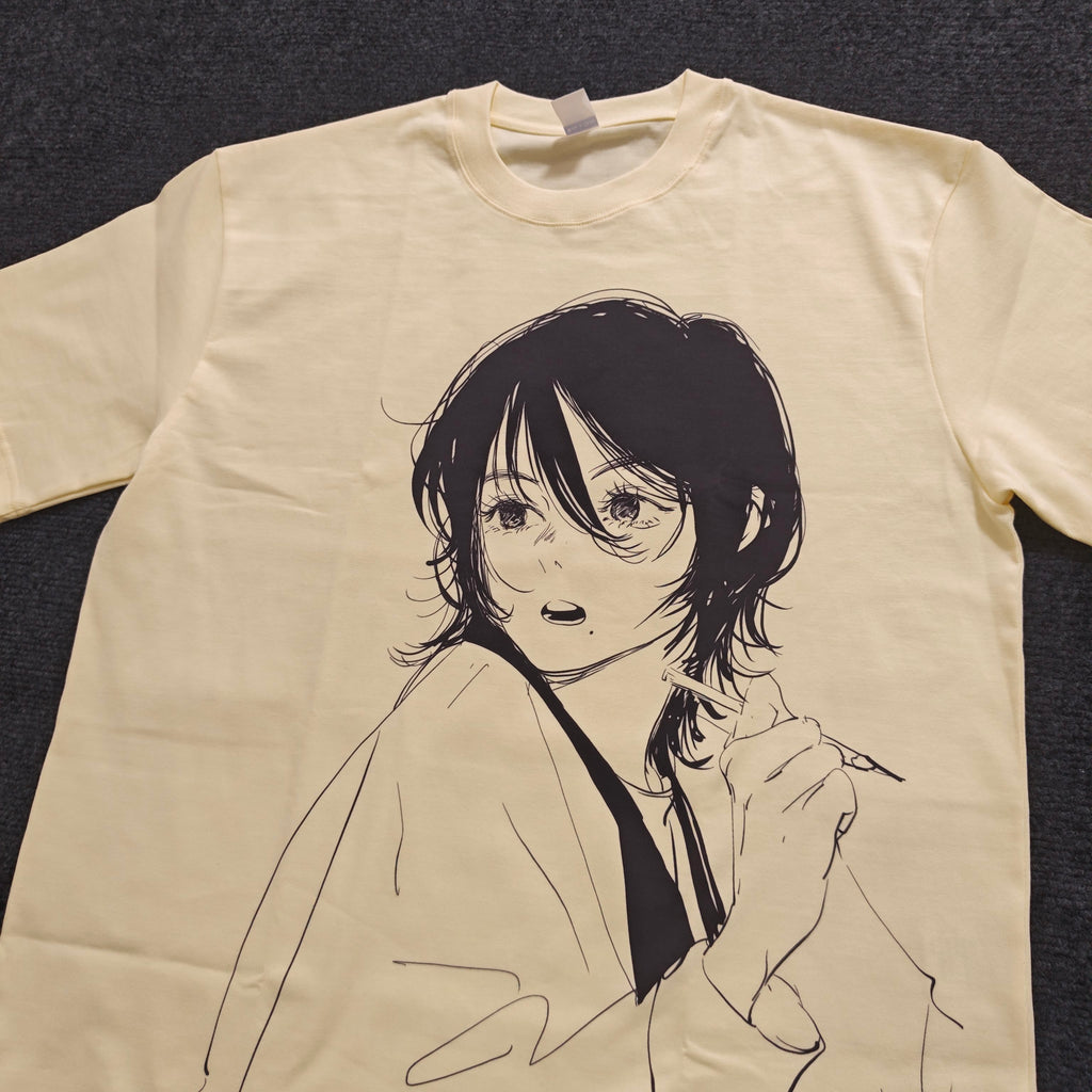 Sketching Girl Oversized T-Shirt