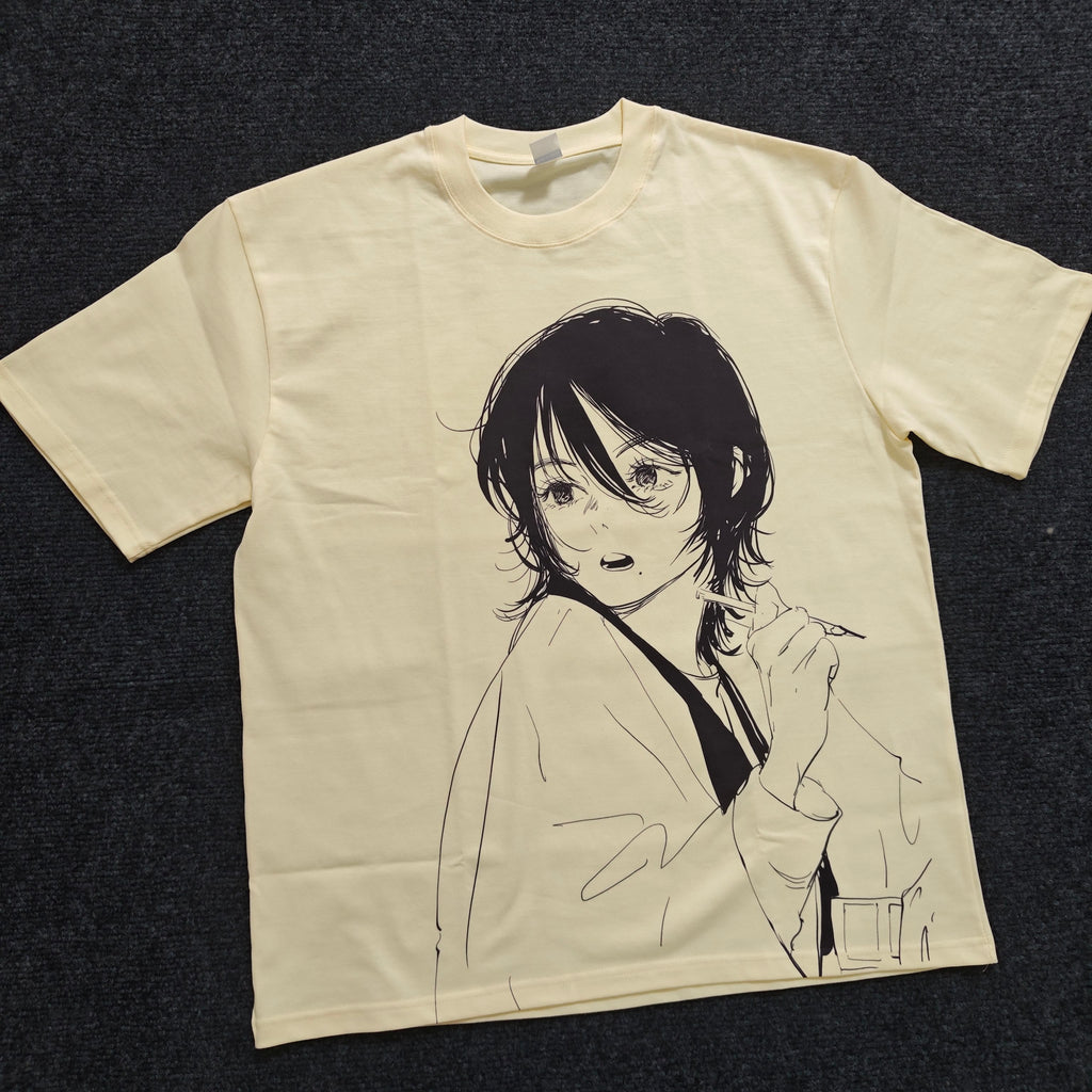 Sketching Girl Oversized T-Shirt