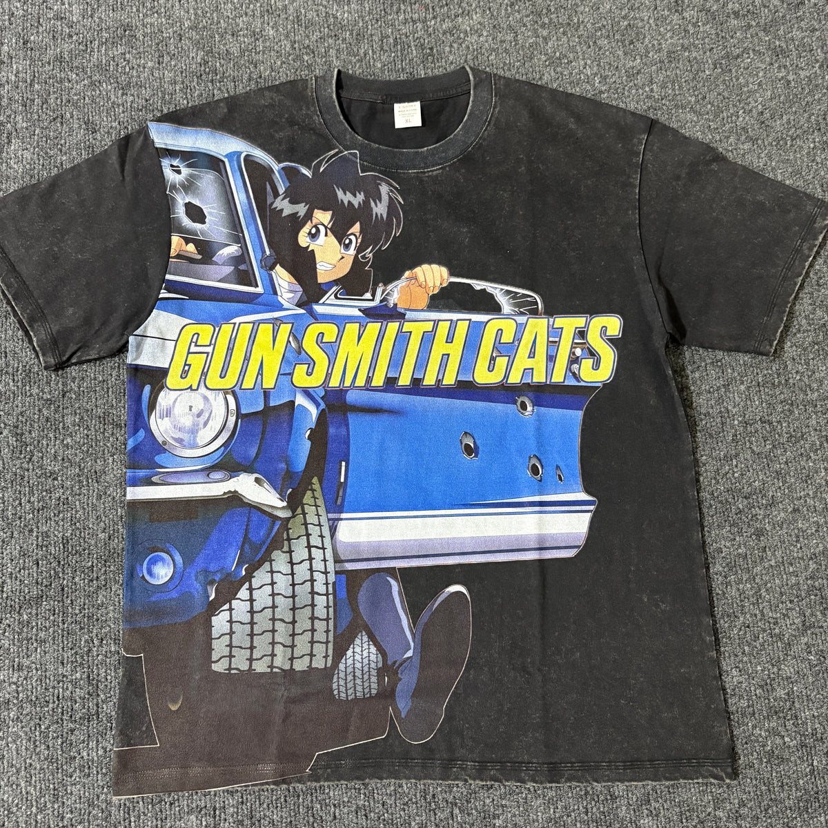 Gun Smith Cats Oversized Washed T-Shirt