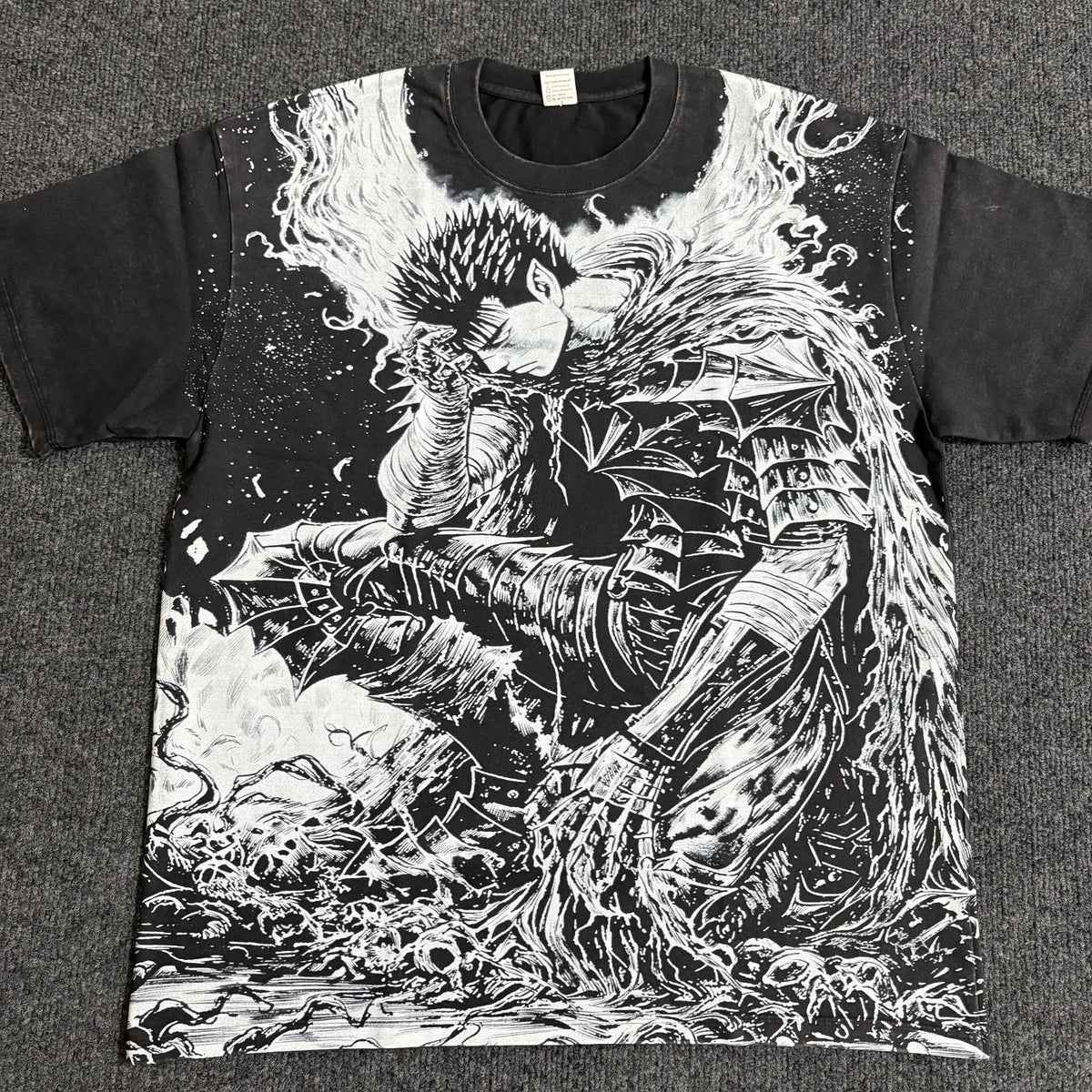 Warrior In Abyss Oversized Washed T-Shirt