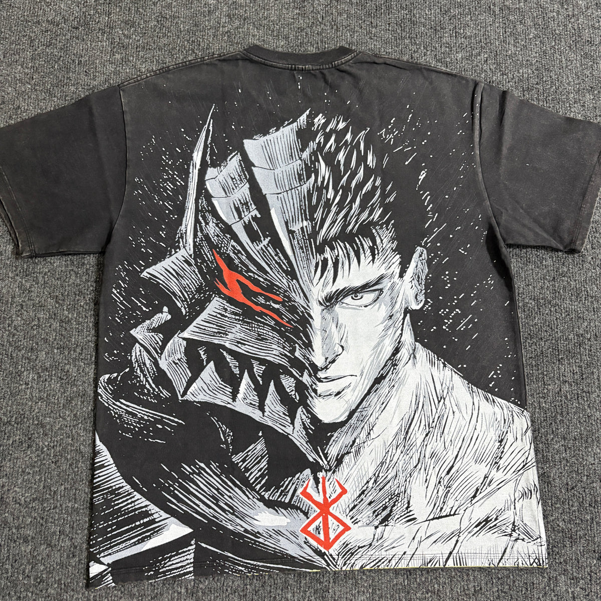Warrior In Abyss Oversized Washed T-Shirt