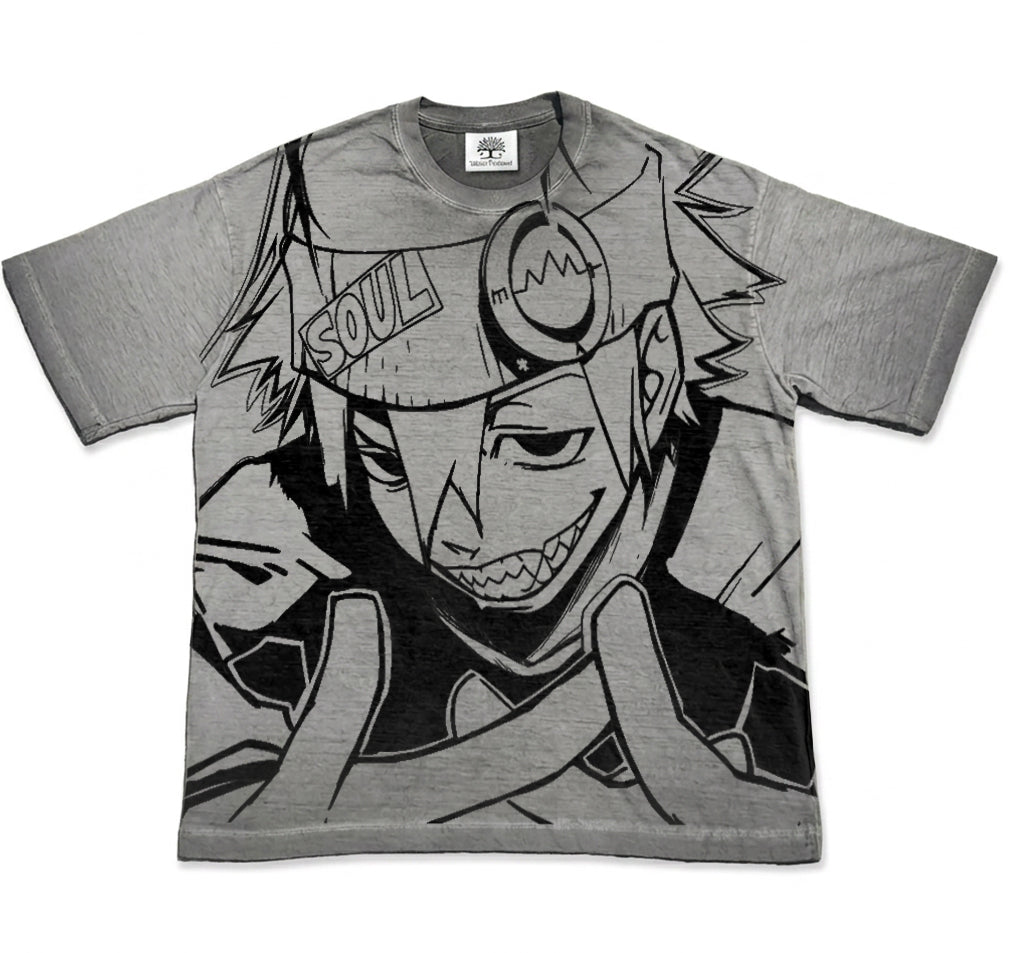 Soul Evans Line Art Vintage Washed T-Shirt