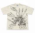 Metal Garurumon Sketch Oversized T-Shirt