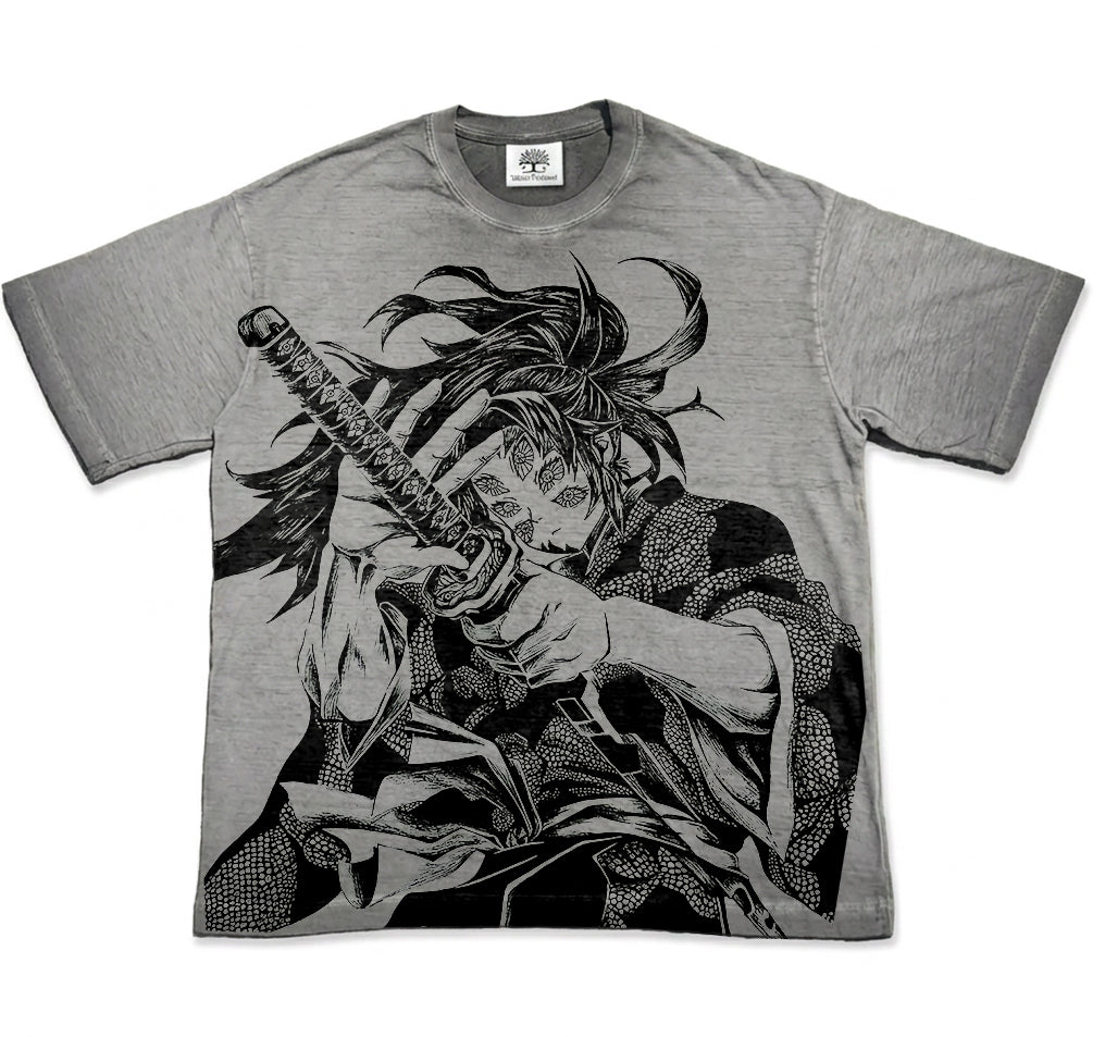 Kokushibo Oversized Washed T-Shirt