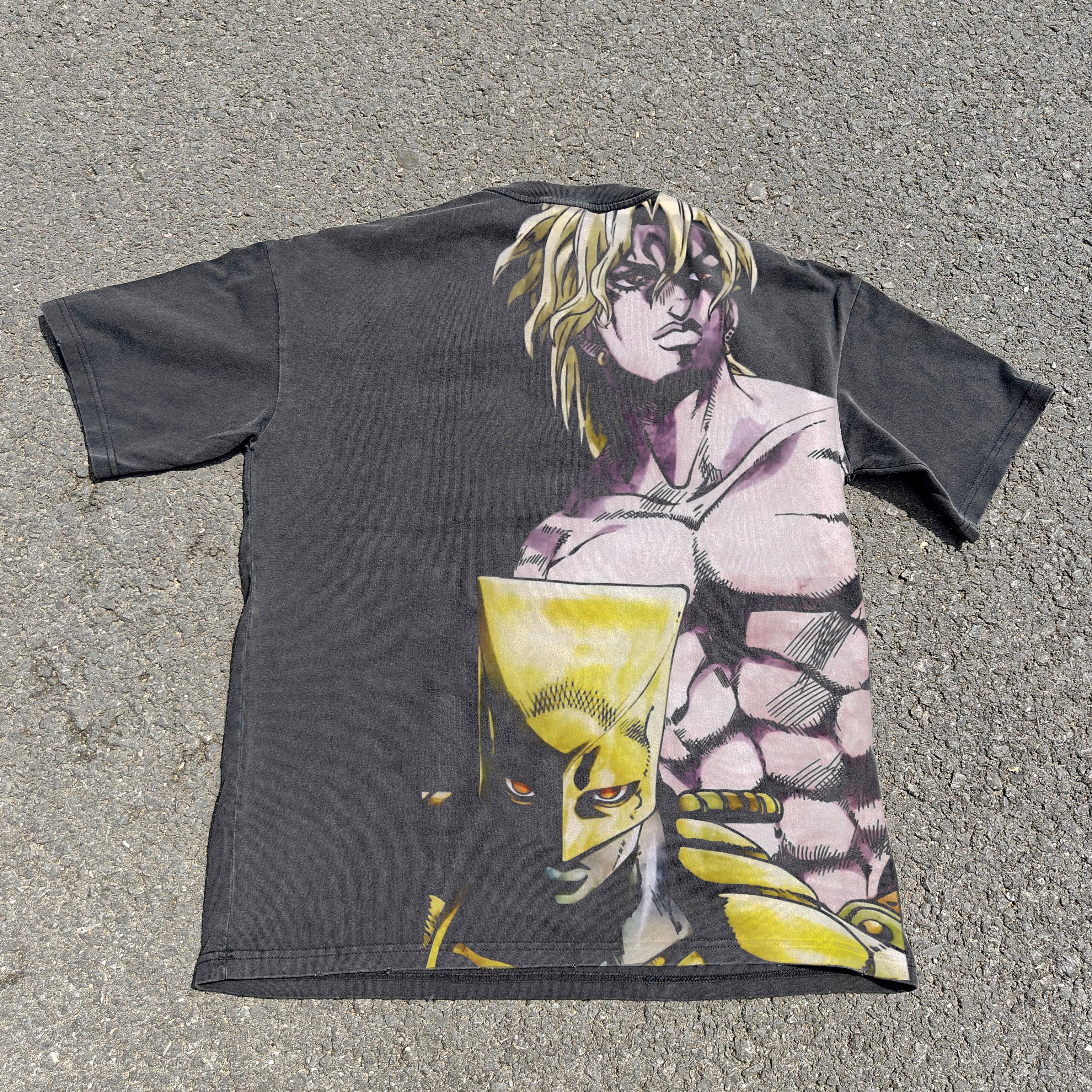 Jojo's Bizarre Adventure Jotaro & Dio Vintage Wash Heavyweight Cotton T-Shirt