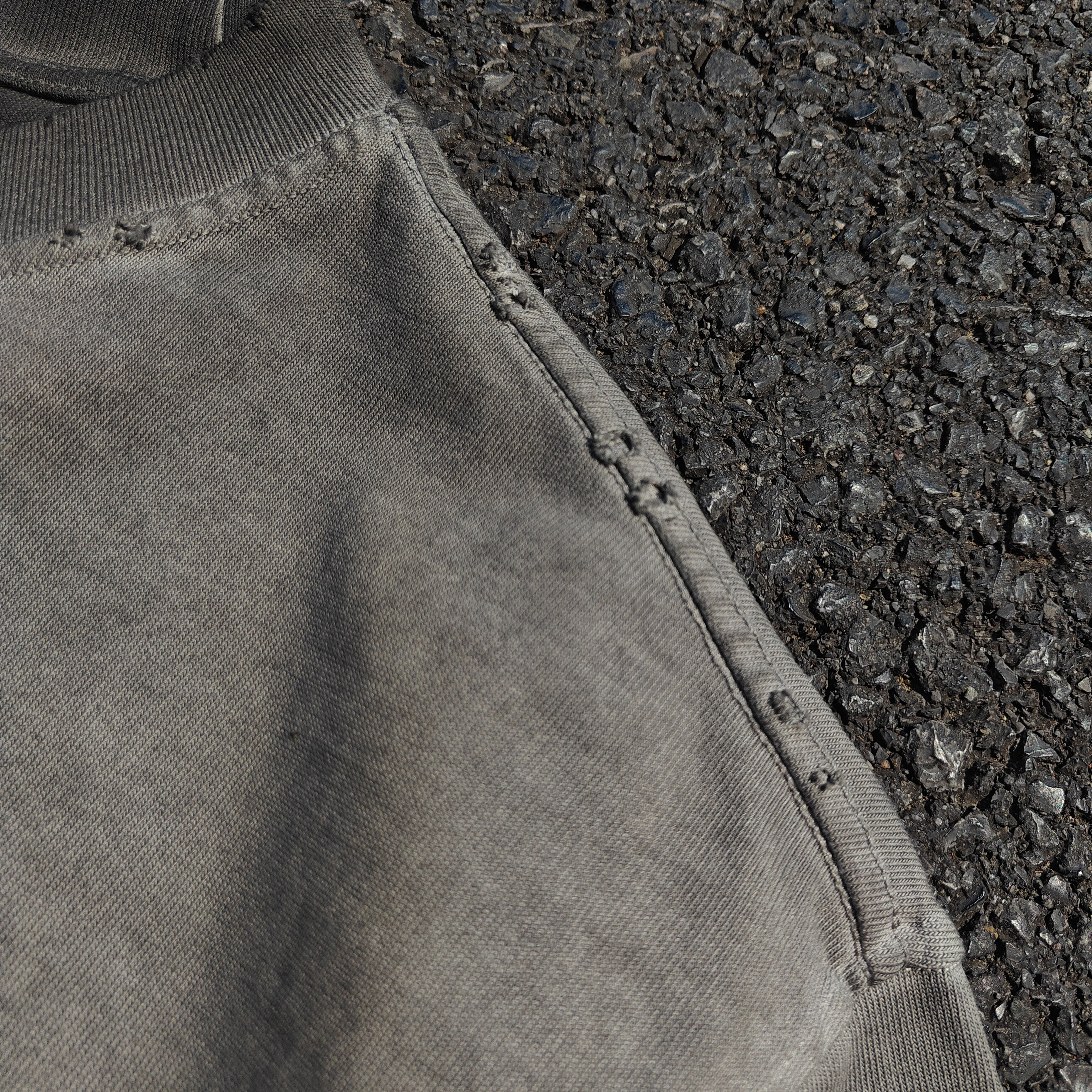 Attack on Titan Skeleton Distressed Heavy Cotton T-Shirt Washed Black 330GSM