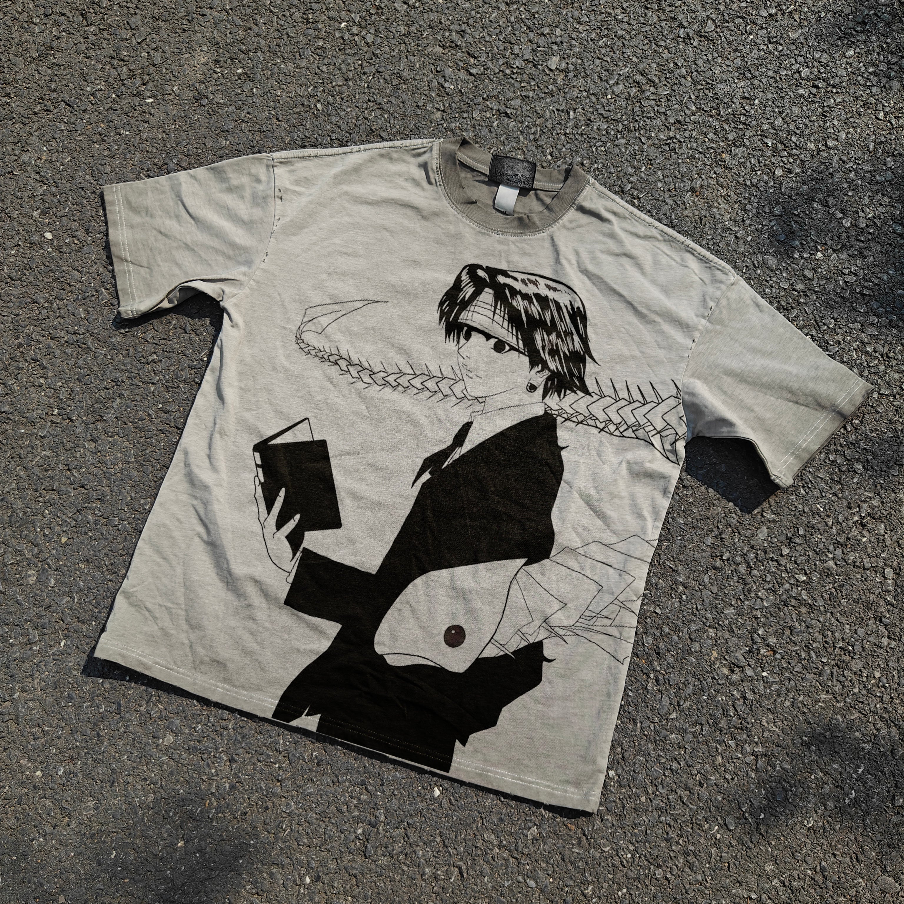 Hunter x Hunter Phantom Troupe Chrollo Vintage Wash Heavyweight Cotton T-Shirt