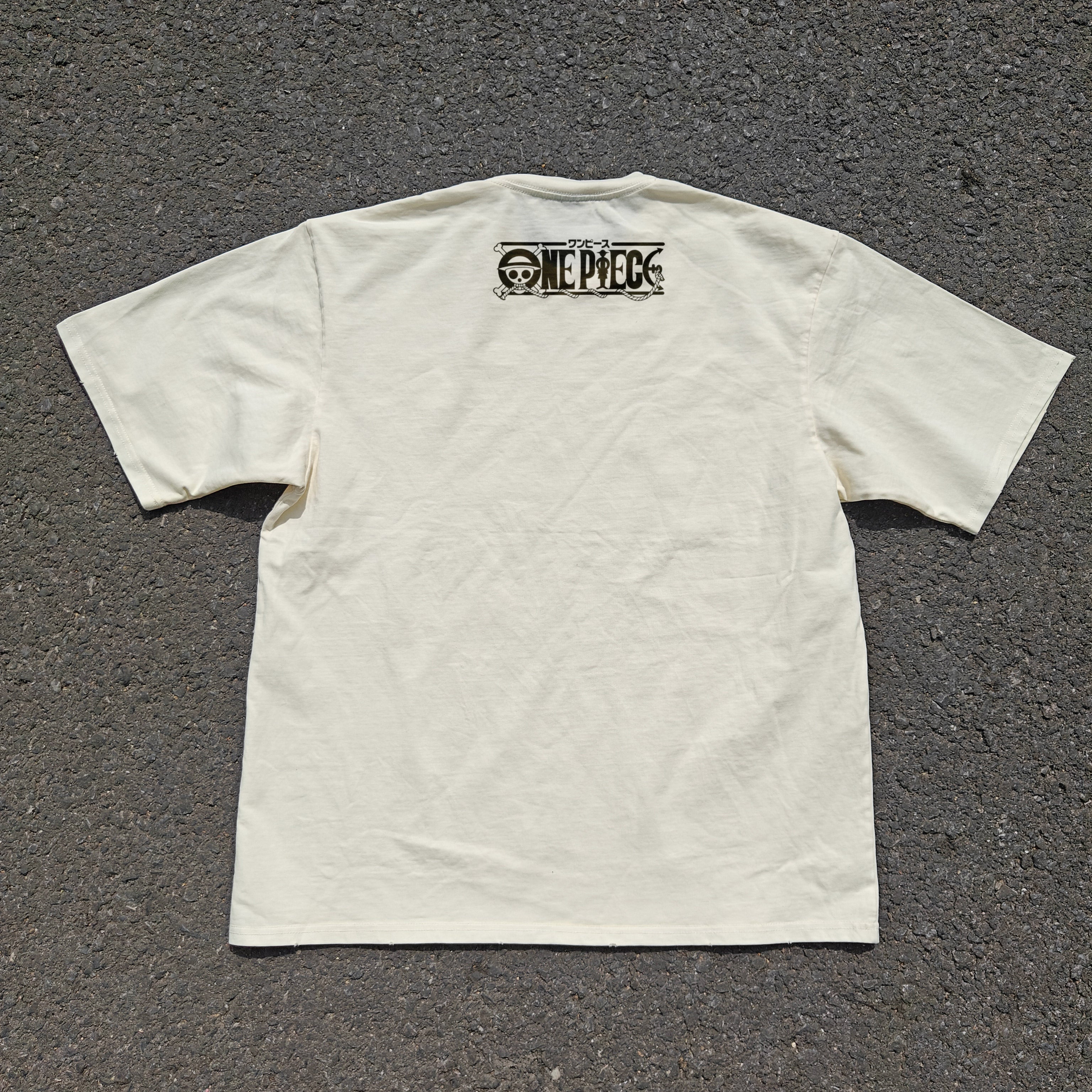 One Piece Zoro Nine Sword Style Black & White Vintage Heavyweight Cotton T-Shirt