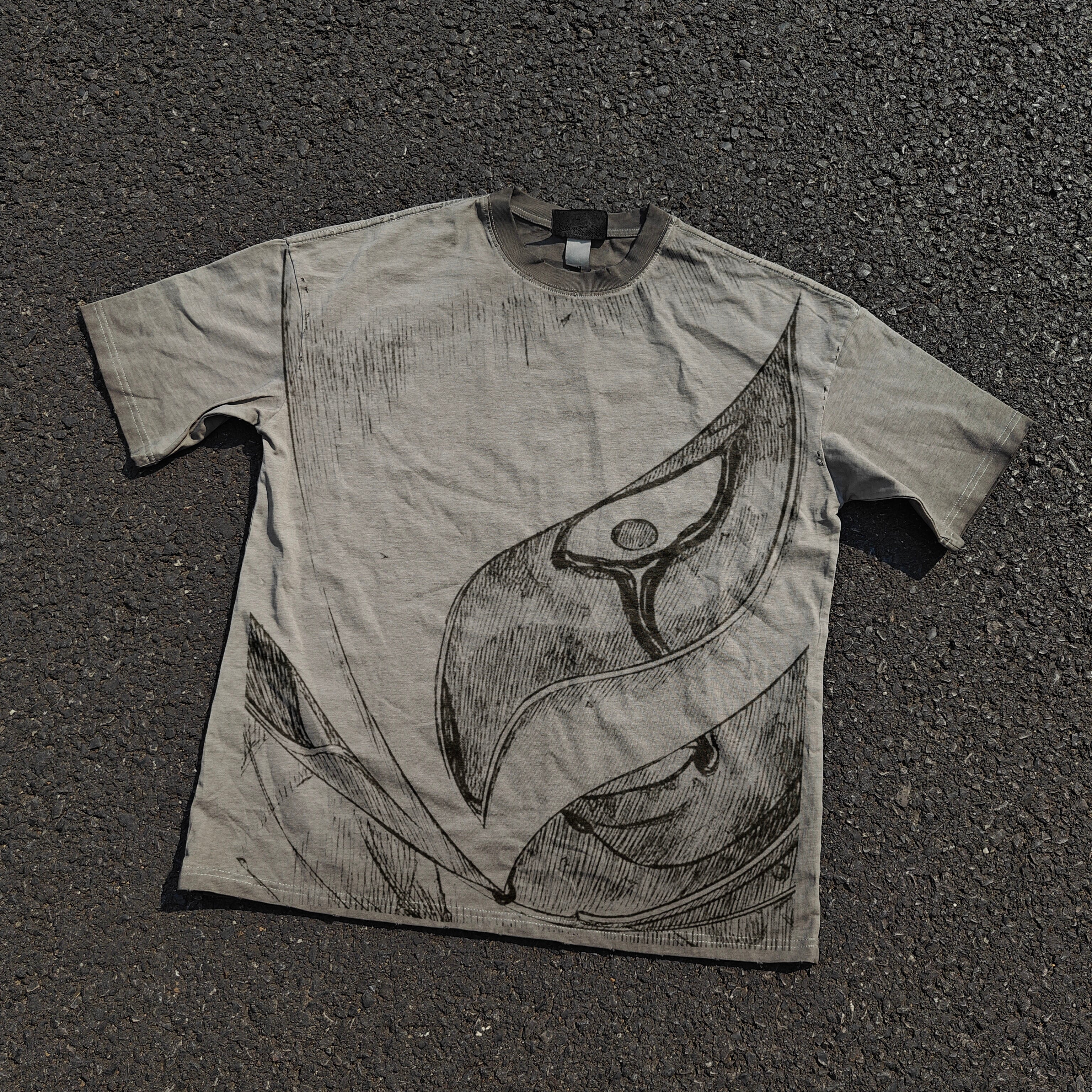 Berserk Griffith The Last Cry Distressed Vintage Wash Heavyweight Cotton T-Shirt