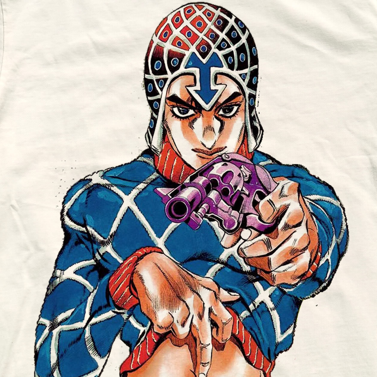 JoJo's Guido Mista Sex Pistols Anime Vintage Wash Heavyweight Cotton T-Shirt