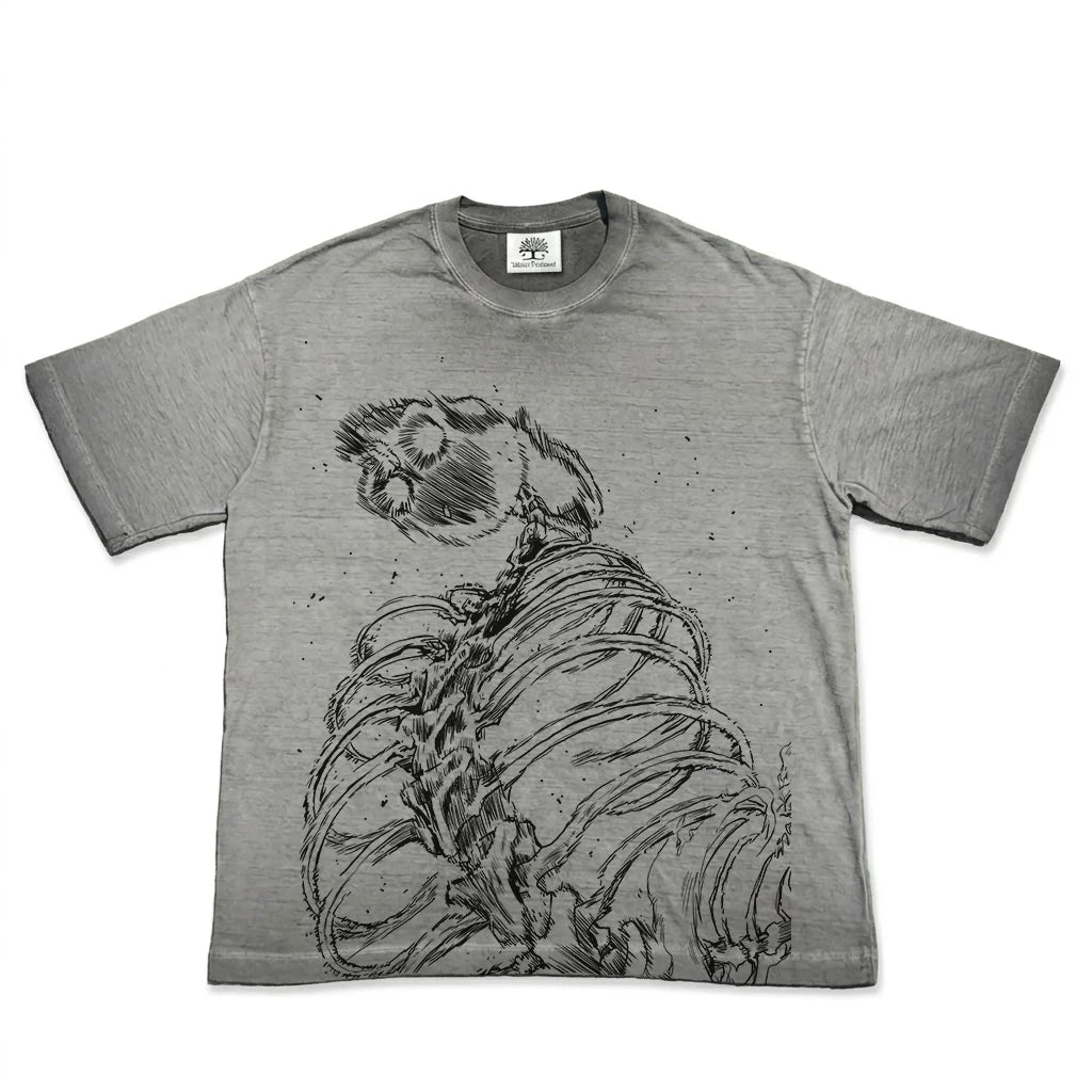 Titan Transformation Washed Gray Cotton T-Shirt