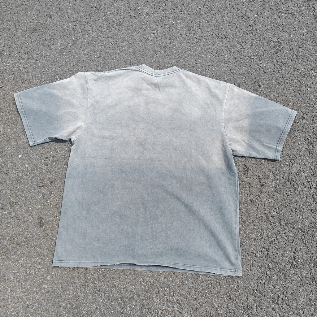 Demon Slayer Anime Rengoku Flame Hashira Vintage Wash Heavyweight Cotton T-Shirt