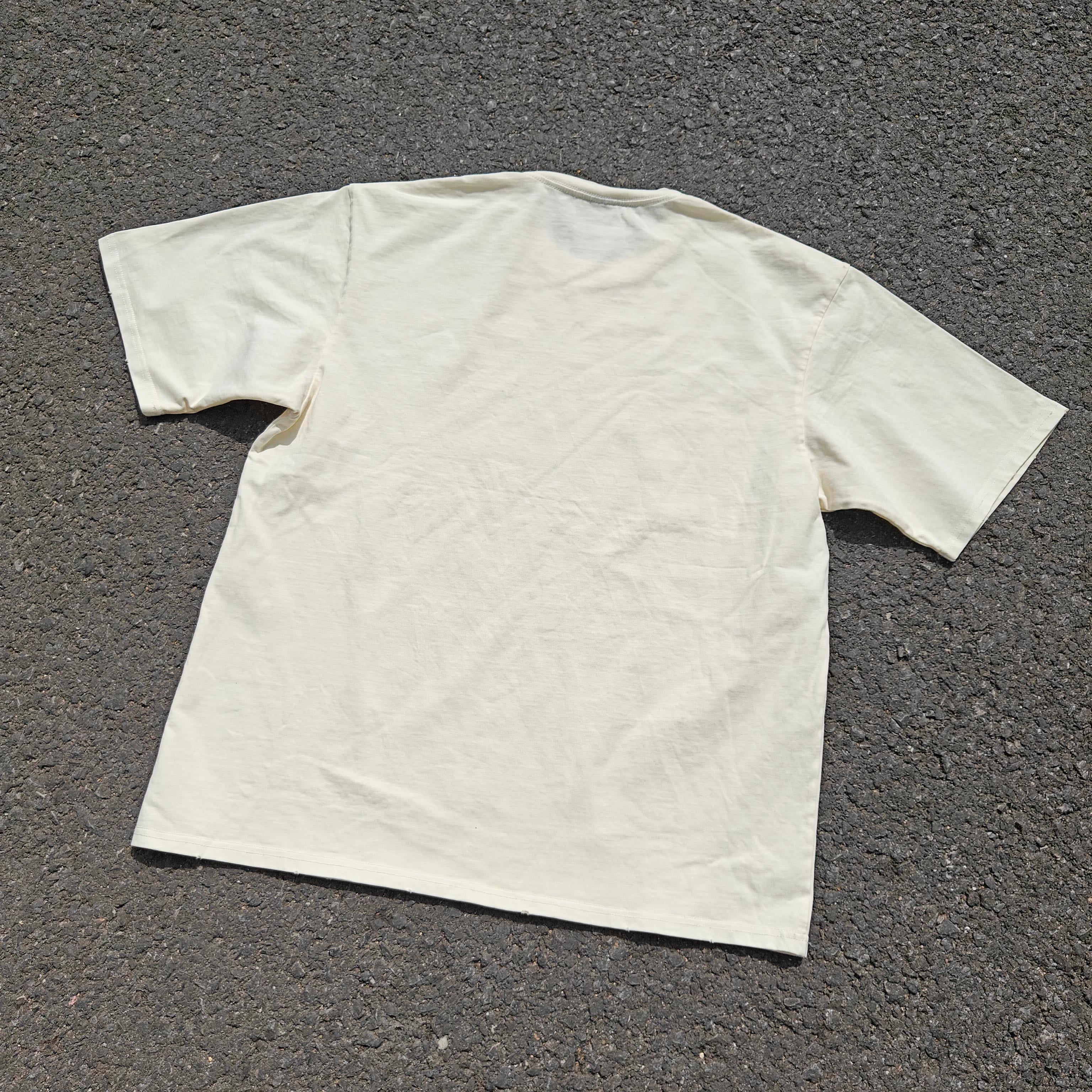 One Piece Portgas D. Ace Fire Black & White Vintage Heavyweight Cotton T-Shirt