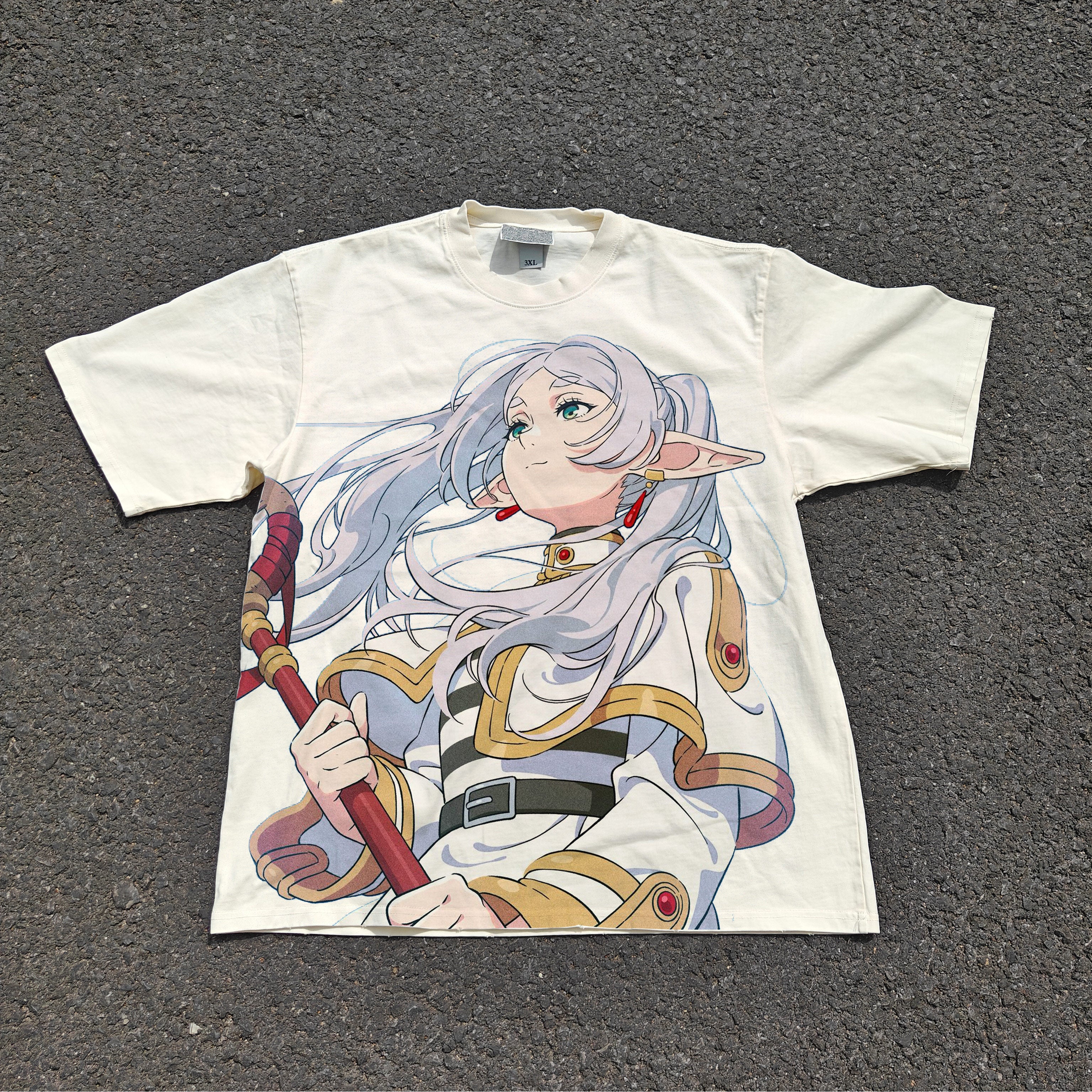 Legendary Mage Oversized 330gsm Heavyweight Cotton Baige T-Shirt