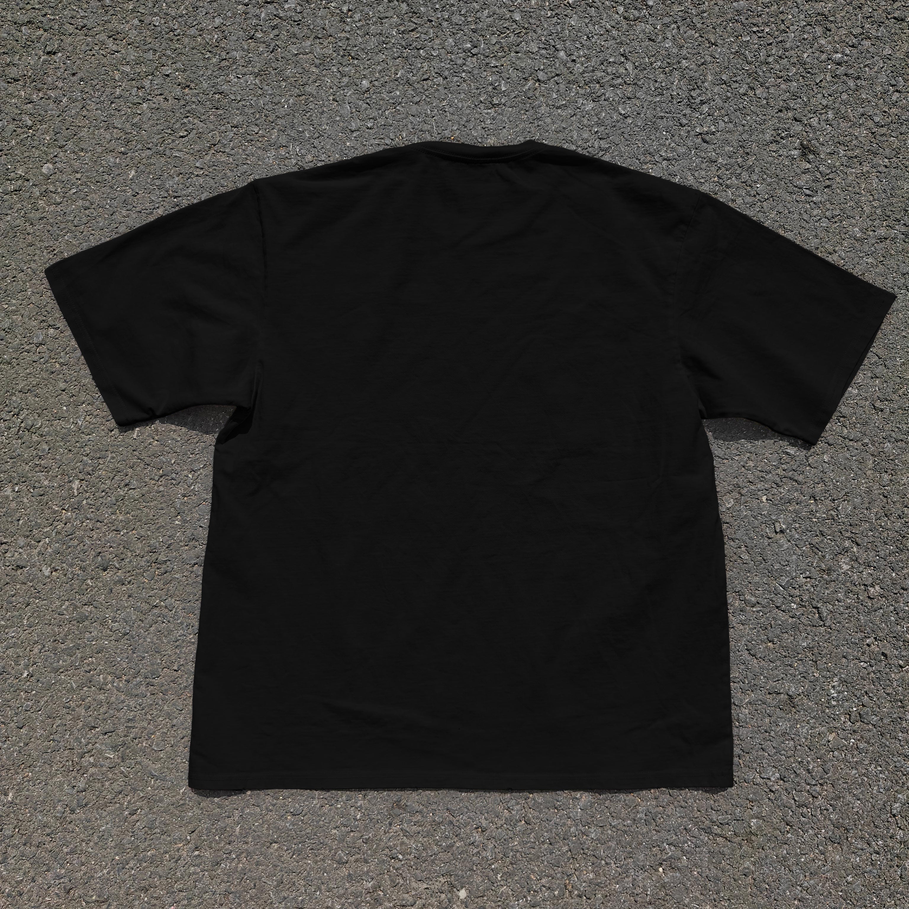 Black Swords Man Oversized 330gsm Heavyweight Cotton Black T-Shirt