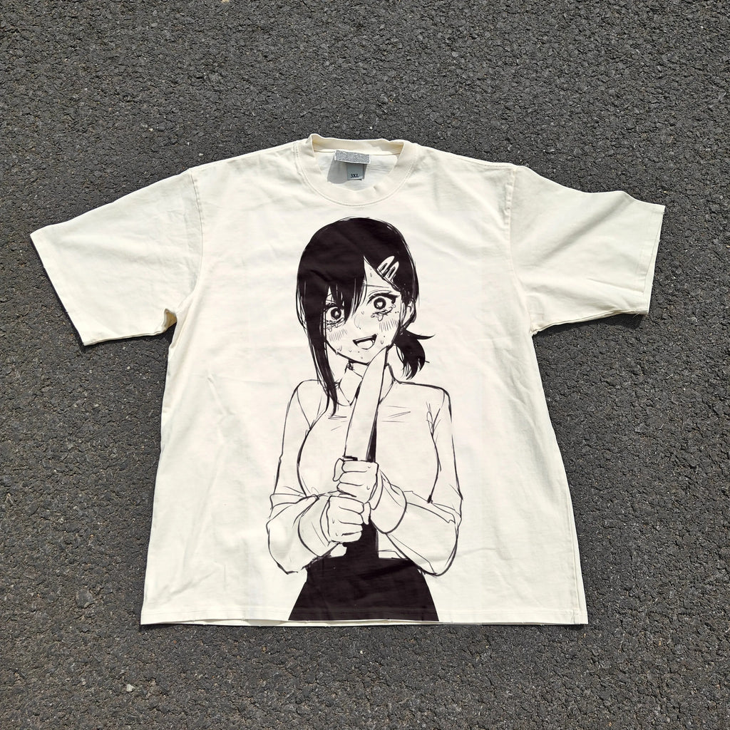 CSM Kobeni Oversized 330gsm Heavyweight Cotton Baige T-Shirt