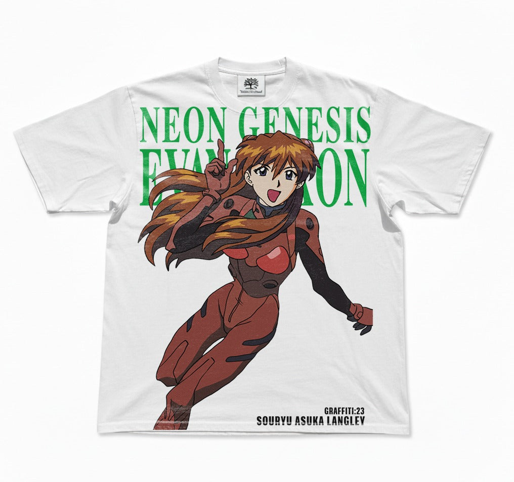 Asuka Plugsuit Graffiti Oversized T-Shirt