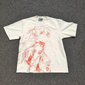 Asuka Red Line Art Oversized T-Shirt