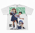 Asuka, Shinji & Rei School Graffiti Oversized T-Shirt