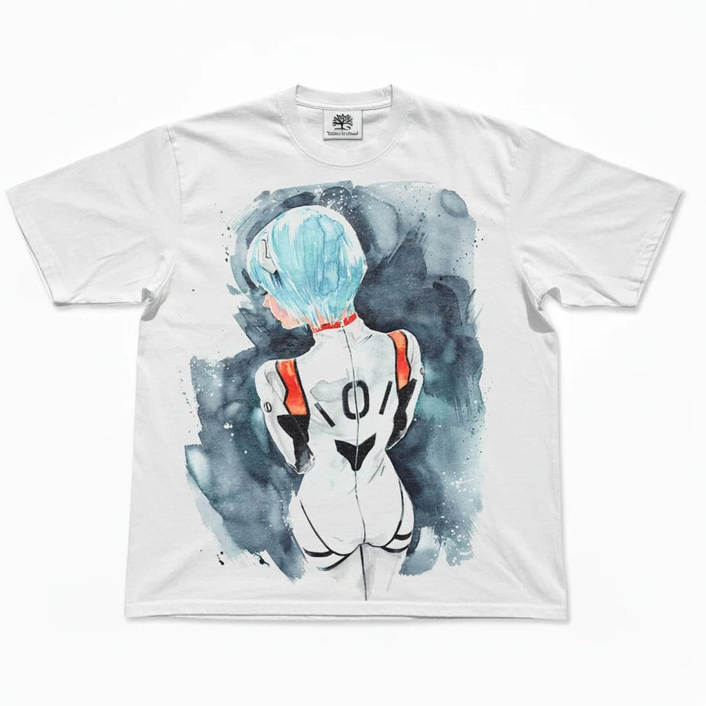 Ayanami Rei Water Art Oversized T-Shirt