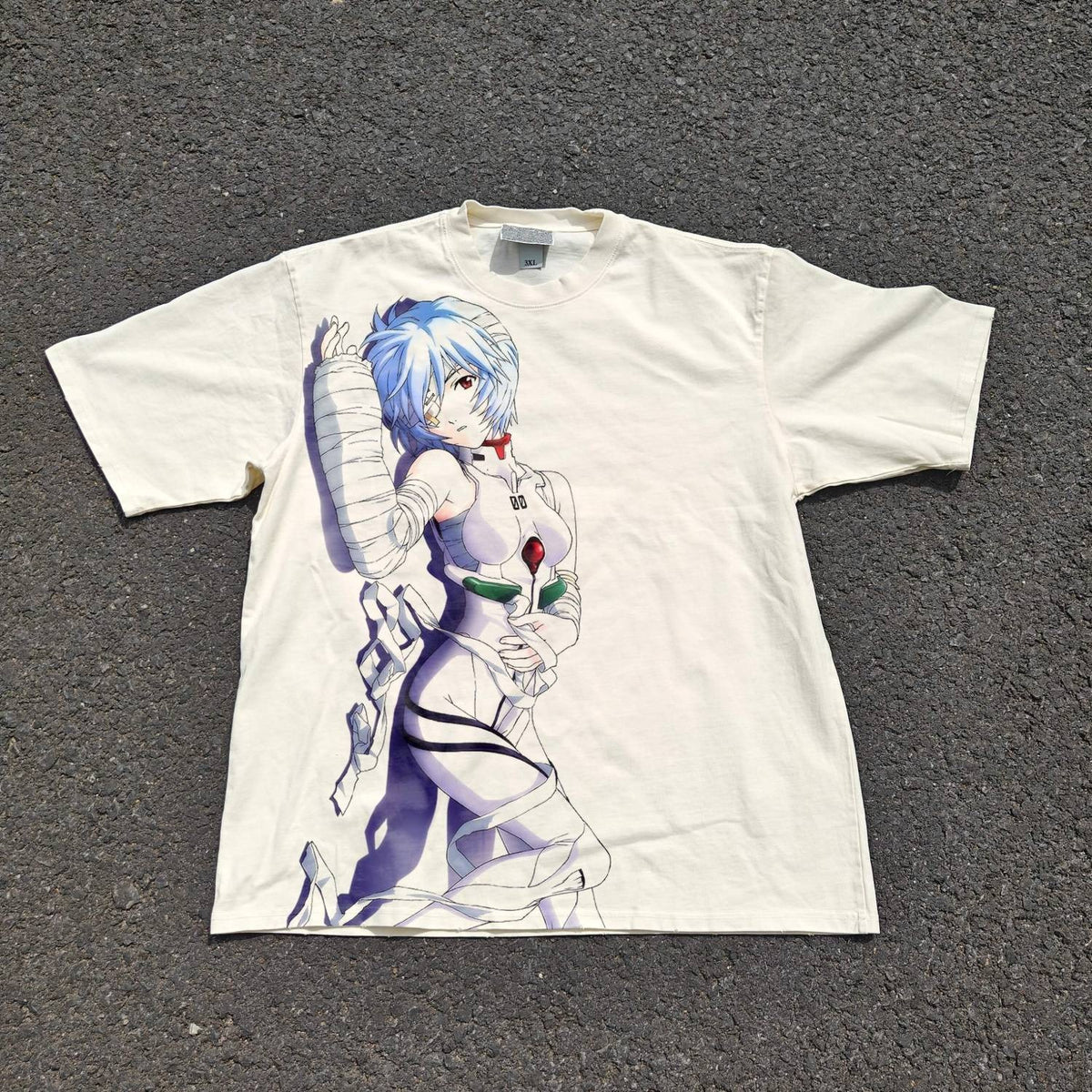 Bandaged Rei Oversized T-Shirt