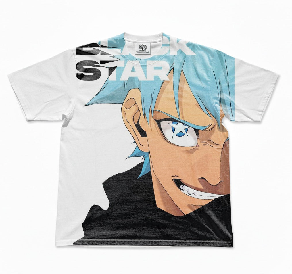Black Star Grin Oversized T-Shirt