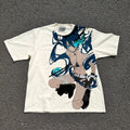 Blue Flame Shooter Blaze Oversized T-Shirt