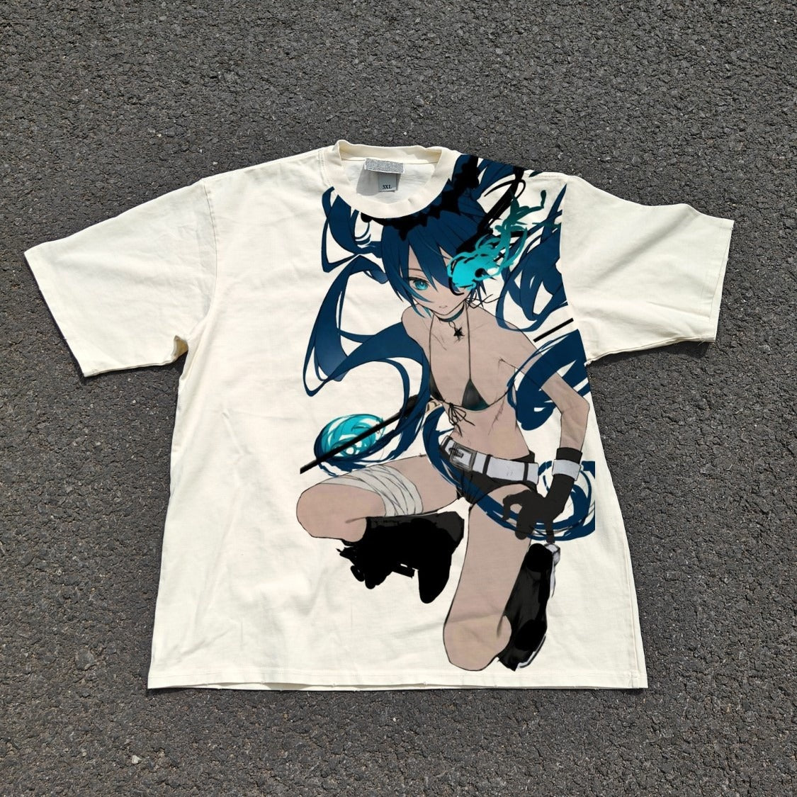 Blue Flame Shooter Blaze Oversized T-Shirt