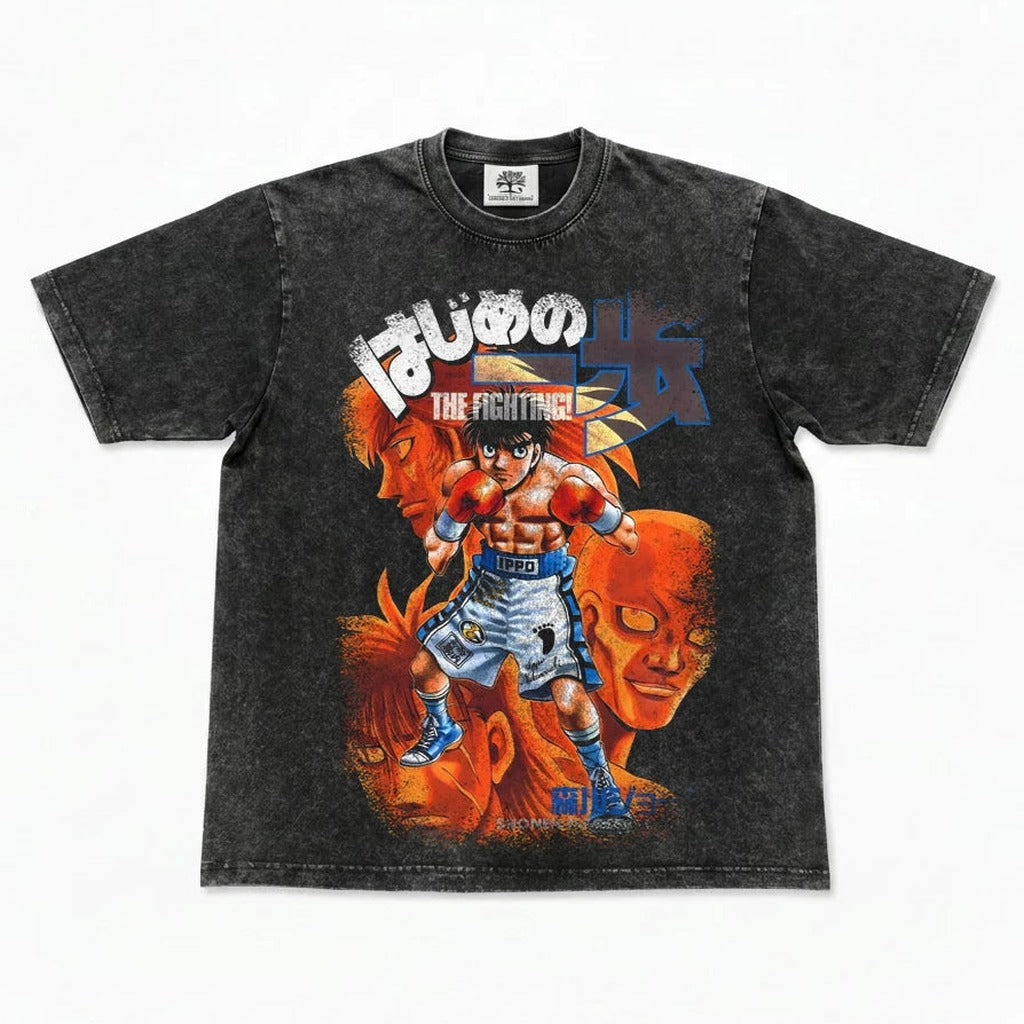 Boxing Anime Ippo Washed T-Shirt