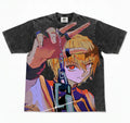 Chains of Judgment Oversized Washed T-Shirt, 300gsm Heavy